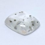 画像2: パイライトＩＮクォーツ クッションカボ 13.1x14.9mm (2)