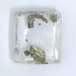 画像1: パイライトＩＮクォーツ クッション 15.8x17.2mm (1)