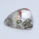 画像2: パイライトＩＮクォーツ トリリアントカボ 14.2x17.7mm (2)