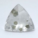 画像1: パイライトＩＮクォーツ トリリアント 17.7x18.2mm (1)