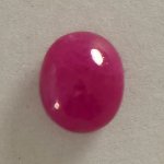 画像1: ルビー オーバルカボ 7.0x8.3mm (1)