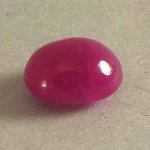 画像2: ルビー オーバルカボ 7.0x8.3mm (2)