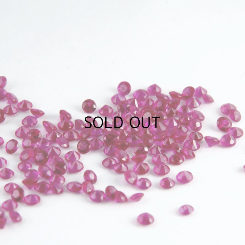 画像1: ルビー ダイヤカット 2mm (1)