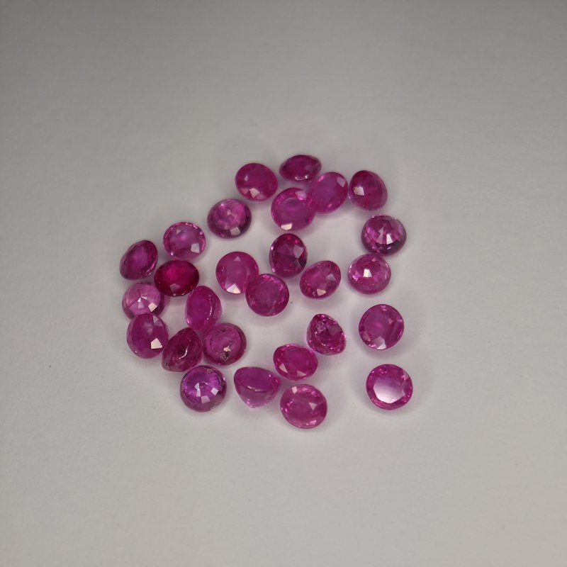 画像1: ルビー ラウンドカット 3.5mm (1)