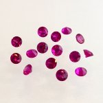 画像1: ルビー ダイヤカット 3.5mm (1)