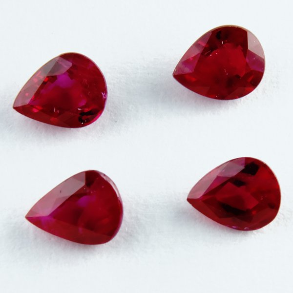 ルビー ペアシェイプカット 4x5mm - アサオ工芸オンライショップ