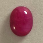 画像1: ルビー オーバルカボ 6.9x8.9mm (1)