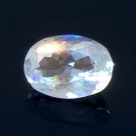 画像1: レインボームーンストーン オーバルカット 6.3x8.9mm (1)