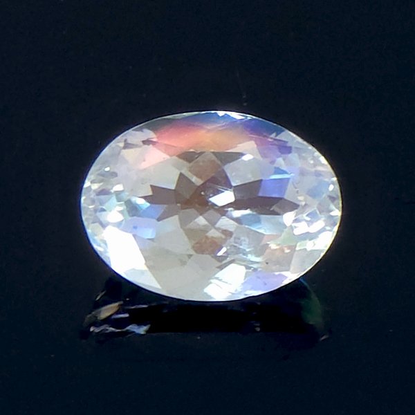 レインボームーンストーン オーバルカット 6.9x9.5mm - アサオ工芸