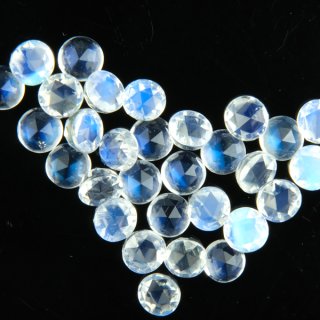 ロイヤルブルームーンストーン ファンシーローズカット 4mm - アサオ