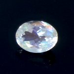 画像1: レインボームーンストーン オーバルカット 6.8x8.9mm (1)