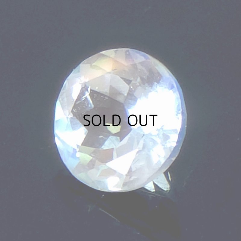 画像2: レインボームーンストーン ラウンドカット 7.4mm (2)