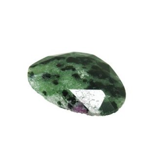 ゾイサイト(バイカラー) オーバルカット 4.8x5.5mm - アサオ工芸