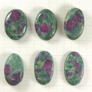 ルビーINゾイサイト オーバルカボ 21-23mm - アサオ工芸オンライショップ