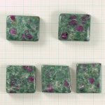 画像1: ルビーＩＮゾイサイト レクタングルカボ 15-20mm (1)