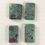 画像1: ルビーＩＮゾイサイト レクタングルカボ 20-25mm (1)