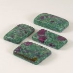 画像2: ルビーＩＮゾイサイト レクタングルカボ 20-25mm (2)