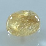 画像2: ルチレイテッドクォーツ オーバルカボ 15.1x18.6mm (2)