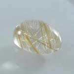 画像2: ルチレイテッドクォーツ オーバルカボ 17.7x23.2mm (2)