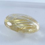 画像2: ルチレイテッドクォーツ オーバルカボ 17.5x24.5mm (2)