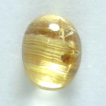 画像2: ルチルクォーツキャッツアイ オーバルカボ 6.6x8.3mm (2)