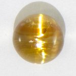 画像1: ルチルクォーツキャッツアイ オーバルカボ 7.7x8.0mm (1)
