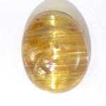 画像1: ルチルクォーツキャッツアイ オーバルカボ 7.4x9.2mm (1)