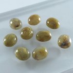 画像2: ルチレイテッドクォーツ(B級) オーバルカボ 10x12mm (2)