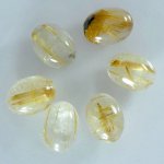 画像1: ルチレイテッドクォーツ オーバルカボ 11x15mm (1)