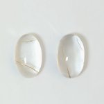 画像1: ルチレイテッドクォーツ オーバルカボ 11x18mm (1)