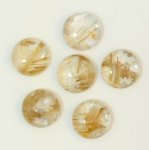 画像1: ルチレイテッドクォーツ ラウンドカボ 12mm (1)