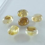 画像2: ルチレイテッドクォーツ オーバルカボ 12x14mm (2)