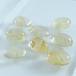 画像2: ルチレイテッドクォーツ オーバルカボ 13x18mm (2)