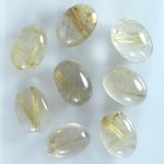 画像1: ルチレイテッドクォーツ オーバルカボ 13x18mm (1)