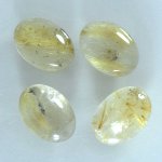 画像1: ルチレイテッドクォーツ(B) オーバルカボ 13x18mm (1)