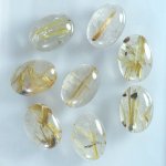 画像1: ルチレイテッドクォーツ オーバルカボ 13x18mm (1)