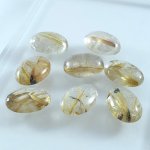 画像2: ルチレイテッドクォーツ オーバルカボ 13x18mm (2)