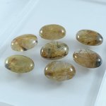 画像2: ルチレイテッドクォーツ オーバルカボ 14x19mm (2)