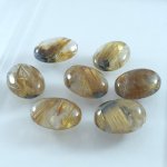 画像2: ルチレイテッドクォーツ オーバルカボ 14x19mm (2)