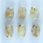 画像1: ルチレイテッドクォーツ オーバルカボ 14x21mm (1)