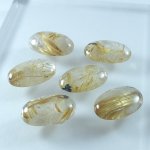 画像2: ルチレイテッドクォーツ オーバルカボ 14x21mm (2)