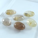 画像2: ルチレイテッドクォーツ オーバルカボ 15x20mm (2)