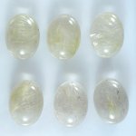 画像1: ルチレイテッドクォーツ オーバルカボ 15x20mm (1)