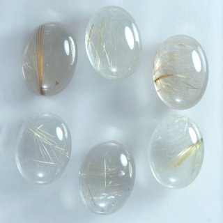 スパイダーウェブオブシディアン オーバルカボ 15x20mm - アサオ工芸