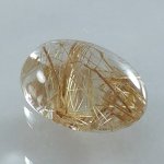 画像2: ルチレイテッドクォーツ オーバルカボ 15.2x20.2mm (2)