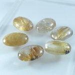 画像2: ルチレイテッドクォーツ オーバルカボ 15x21mm (2)