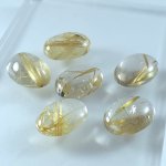 画像2: ルチレイテッドクォーツ オーバルカボ 15x21mm (2)