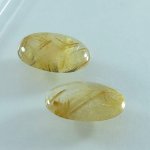 画像2: ルチレイテッドクォーツ オーバルカボ 15x22mm (2)