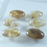 画像2: ルチレイテッドクォーツ オーバルカボ 15x22mm (2)