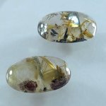 画像2: ルチレイテッドクォーツ(B) オーバルカボ 15x22mm (2)